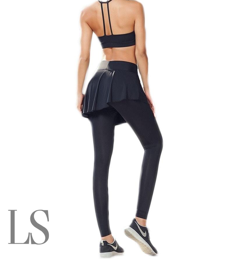 Pants Legging Women With Skirt Fitness - Shop Women's T-shirts, blouses, Leggings & Trousers online - Luwos