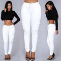 Elastic Sexy Skinny Pencil Jeans - Shop Women's T-shirts, blouses, Leggings & Trousers online - Luwos
